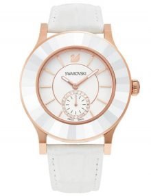 Swarovski 5043143 Octea White Dial & Leather Band Ladies Watch