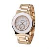 Swarovski 5043195 Octea White Dial Gold Tone Stainless Band Womens Watch