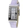 Swarovski 5096684 Lovely Crystals Square Lilac Ladies Watch with Purple Leather Band