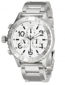 Nixon Men's A037-100stainless steel Analog White Dial Watch