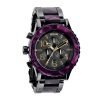 Nixon Chronograph Gunstainless steel Velvet Ladies Watch A0371345