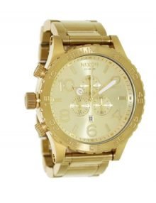 Nixon 51-30 Chrono Watch in All gold plated stainless steel A083502