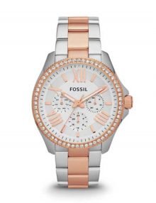 Fossil AM4496 Womens White Dialstainless steelstainless steel Quartz Watch