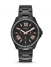 Fossil AM4522 Ladies Cecile Crystal-Accented Blackstainless steelstainless steel Watch