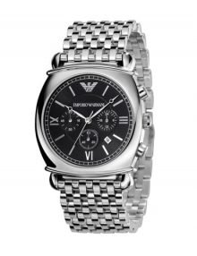 Emporio Armani Men's AR0314 Chronograph Charcoal Grey Dialstainless steelstainless steel Watch