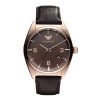 Emporio Armani AR0367 Mens Classic 3-Hand with Date Brwon Watch