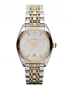 Emporio Armani AR0380 Ladies Two Tonestainless steelstainless steel Dial & Band Watch with Date Display