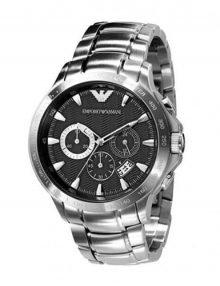 Emporio Armani Men's AR0636 Chronograph Black Dialstainless steelstainless steel Watch