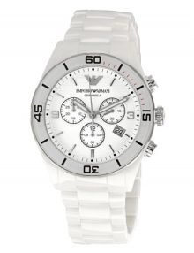 Emporio Armani ceramic White Dial Ladies Watch AR1424 $259.95 - designerswatch.Com