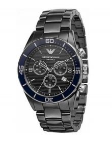 Emporio Armani Black Dial ceramic Chronograph Men's Watch AR1429 $259.95 - designerswatch.Com