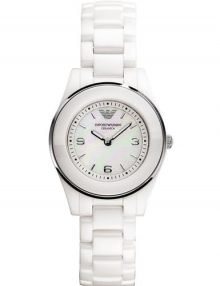 Emporio Armani White Classic ceramic Watch AR1439