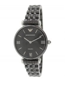 Emporio Armani AR1487 Ladies Gianni T-Bar ceramic Bracelet Watch