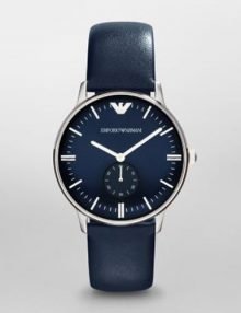 Emporio Armani ARMANI GIANNI Blue Leather Men's Watch AR1647