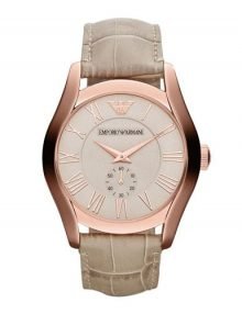 Emporio Armani AR1667 Mens Valente Watch with Leather Band