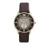Emporio Armani Retro Brown leather strap Mens Watch AR1756 $249.95 - designerswatch.Com