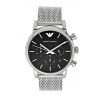 Emporio Armani AR1811 Classic Black Dial Chronograph Date Men's Meshstainless steel Watch
