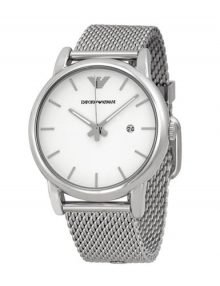 Emporio Armani Classic White Dialstainless steelstainless steel Mens Watch AR1812