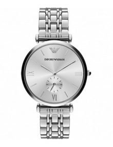 Emporio Armani AR1819 Unisexstainless steelstainless steel Bracelet Watch with White Dial