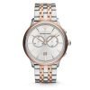 Emporio Armani AR1826 Mens rose gold plated stainless steel Two Tone Chronograph Watch