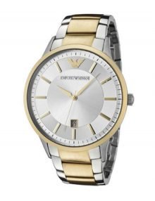 Emporio Armani AR2449 Gents Silver Dial Watch withstainless steelstainless steel Band