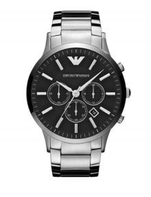 Emporio Armani Sportivo Chronograph Black Dialstainless steel Mens Watch AR2460