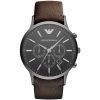 Emporio Armani Men's Chronograph Brown Leather Strap 46mm Watch AR2462