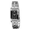 Emporio Armani AR3166 Ladiesstainless steelstainless steel Bracelet Black Dial Watch with Stone Setting
