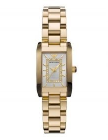Emporio Armani AR3172 Ladies Classic gold plated stainless steel Watch instainless steelstainless steel Rectangle Display