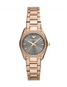 Emporio Armani AR6030 Laides Sportivo rose gold plated stainless steel-Tone Watch