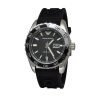 Emporio Armani Sportivo Black Dial Black Silicone Strap Mens Watch AR6044