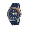 Emporio Armani Sportivo Navy Dial Navy Silicone Strap Mens Watch AR6045