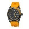 Emporio Armani Sportivo Orange Dial Orange Silicone Strap Mens Watch AR6046