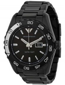 Emporio Armani AR6049 Sportivo Gents Black Ion Plated Watch