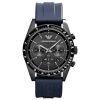 Emporio Armani Bluerubber Quartz with Black Dial Men's Sportivo Watch AR6113