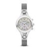 Emporio Armani AR7389 Ladies Chiara Silver Chronograph Watch