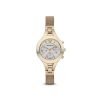 Emporio Armani AR7390 Womens Chiara gold plated stainless steel Chronograph Watch
