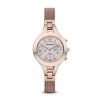 Emporio Armani AR7391 Ladiess Chiara rose gold plated stainless steel Chronograph Watch