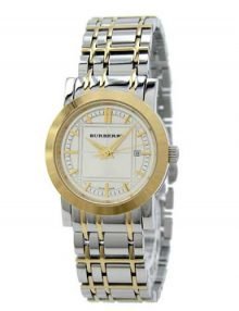 Burberry Ladies Two Tone White Dialstainless steelstainless steel Watches BU1359