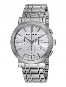 Burberry Silver Dialstainless steelstainless steel Band&Case Chronograph Gents Watch BU1372