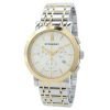 Burberry Mens Chrono White Dial Two Tonestainless steelstainless steel Band Watch BU1374