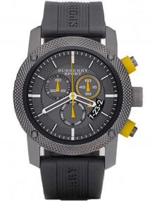 Burberry BU7713 Chronograph Endurance Greyrubber Strap Sport Men's Watch