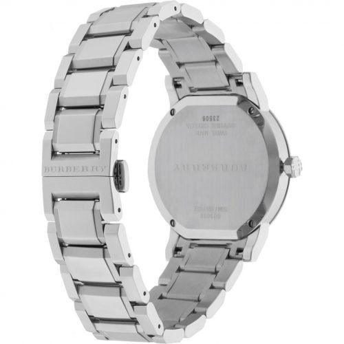Burberry The City Bu9000 Silver Check Patterns Unisex Watch-10810