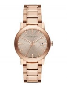 Burberry The City Rose Dial rose gold plated stainless steel-tone Ladies Watch BU9135