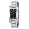 Burberry Check Engraved Rectangle Ladies-small Black Dialstainless steelstainless steel Watch BU9501