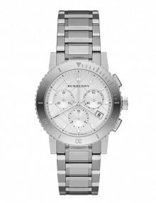 Burberry BU9700 The City Unisex Stainless Steel Chronograph Watch