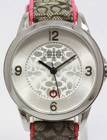 Coach CA.13.7.20.0561 Signature Logo Fabric Ladies Analog Watch