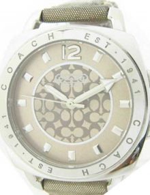 Coach CA.64.7.14.0606 Iconic Logo Fabric Analog Women Watch
