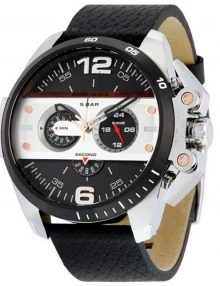 Diesel DZ4361 Mans Ironside Chronograph Black Dial & Leather Band Watch