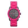 Diesel DZ5362 Pink Hands Silicone Strap Grey Dial Ladies Watch
