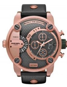 Diesel DZ7268 Men's Fashion Rose Gold Case Leather Watch